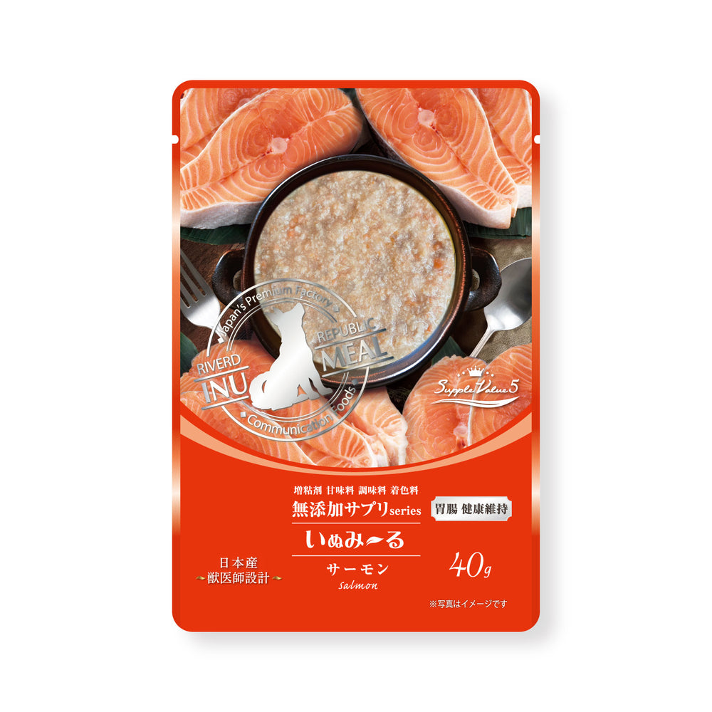 いぬみ～る 無添加サプリseries SuppleValue5 胃腸健康維持 サーモン（パウチ40g×14袋）