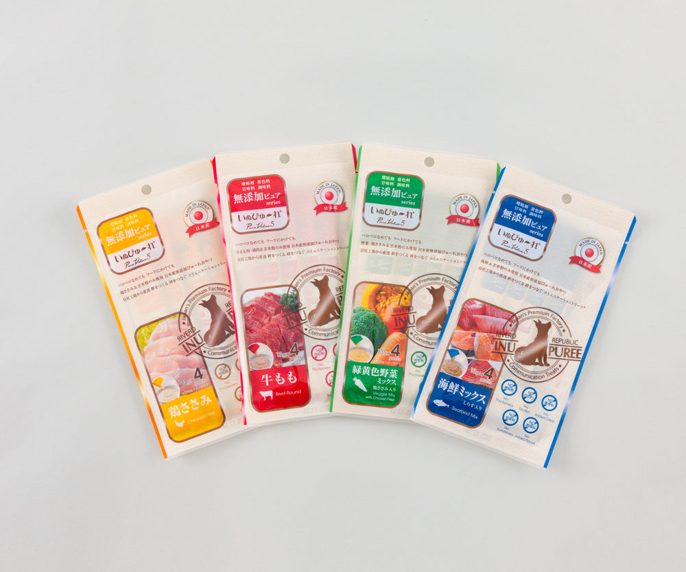 いぬぴゅ～れ 無添加ピュア PureValue5 トライアルセット 16本 (4種×4本)