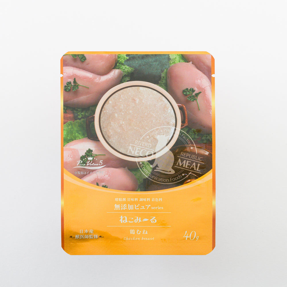 
                  
                    ねこみ～る 無添加ピュア PureValue5 鶏むね 40g×14袋
                  
                
