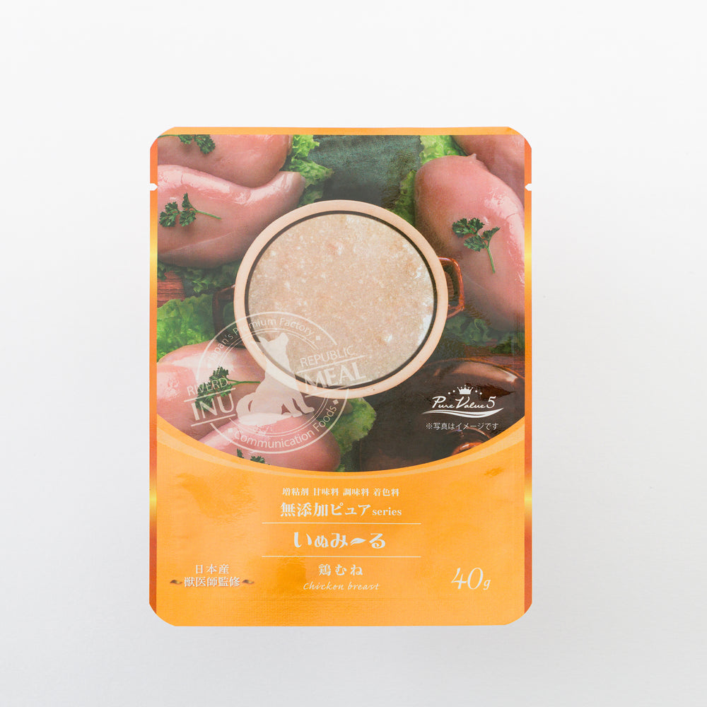 
                  
                    いぬみ～る 無添加ピュア PureValue5 鶏むね 40g×14袋
                  
                