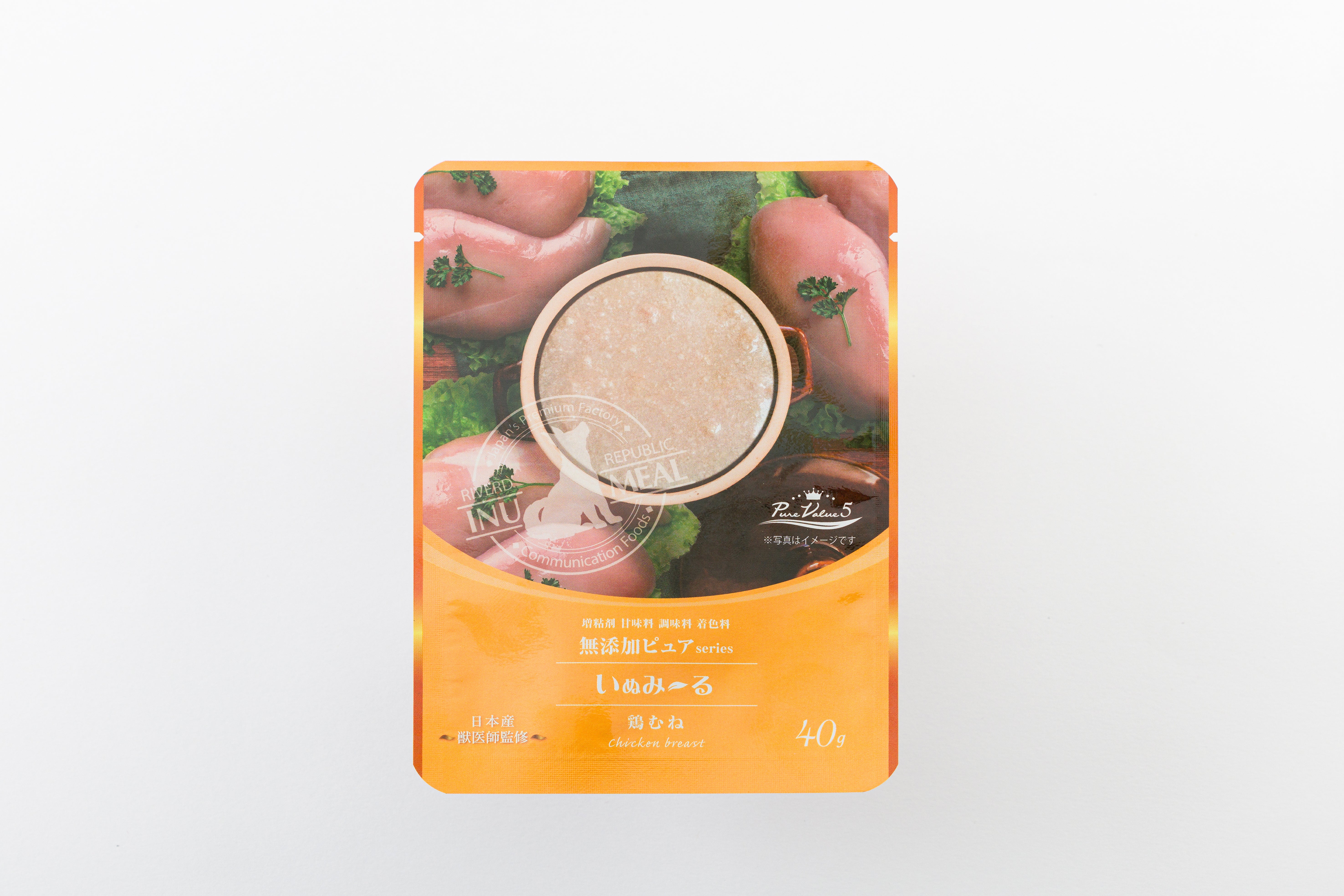いぬみ〜る 無添加ピュア PureValue5 鶏むね 40g