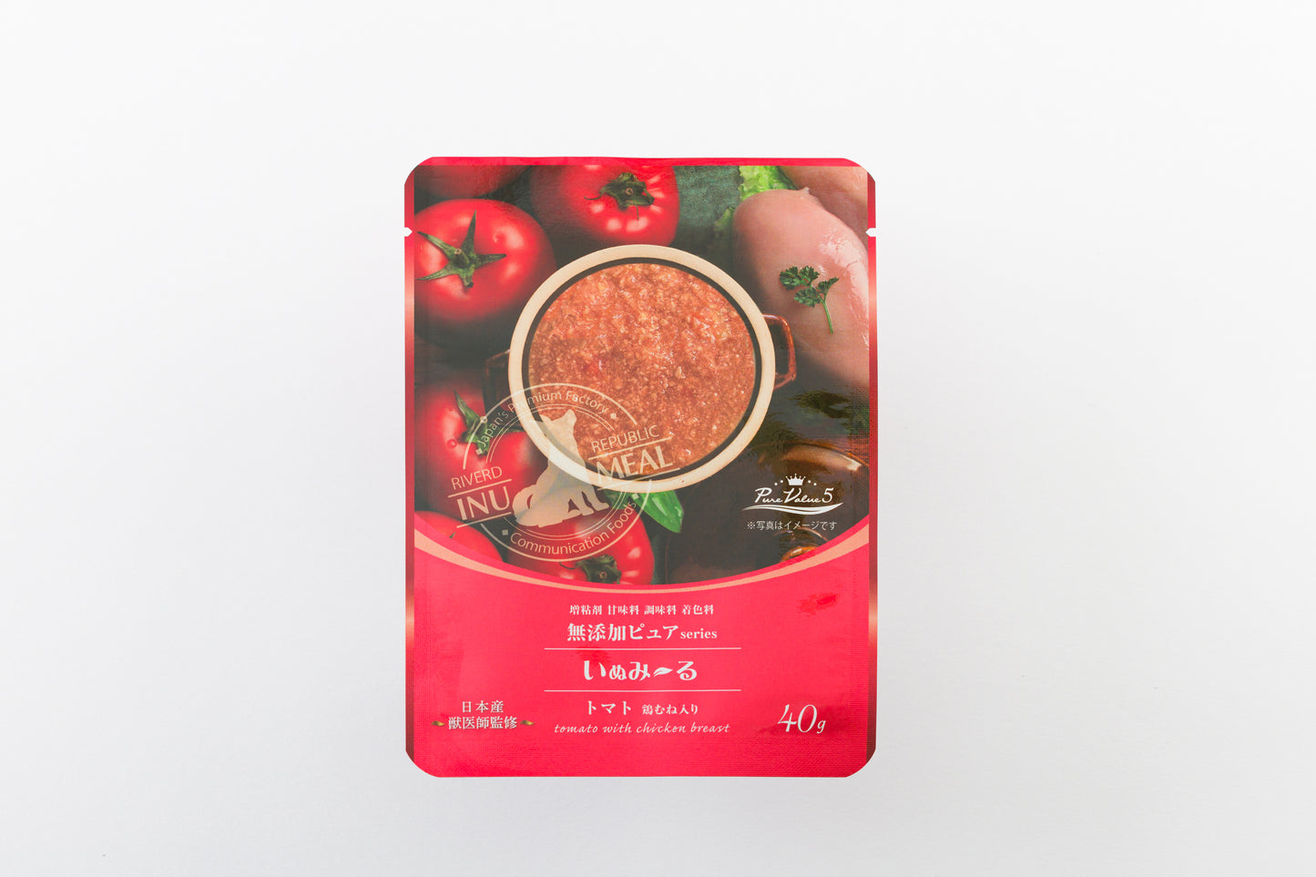 
                  
                    いぬみ～る 無添加ピュア PureValue5 トマト with 鶏むね 40g×14袋
                  
                