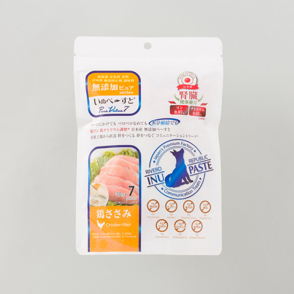 いぬぺ～すと 無添加ピュア PureValue7 腎臓 健康維持 鶏ささみ 7本