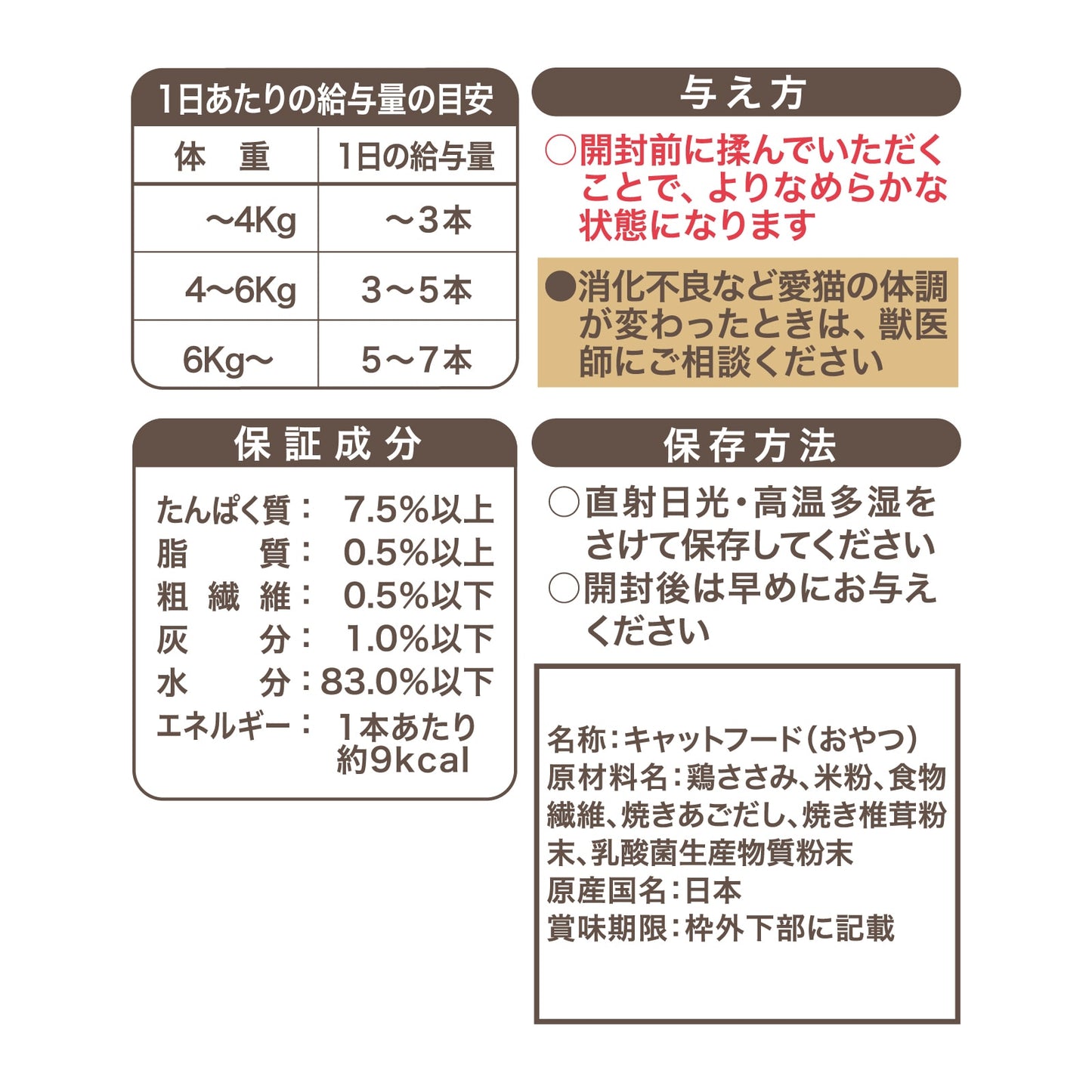 
                  
                    ねこぴゅ～れ 無添加スマートトリーツ 胃腸 健康維持 鶏ささみ 20本入 [12g×4本×5袋]
                  
                