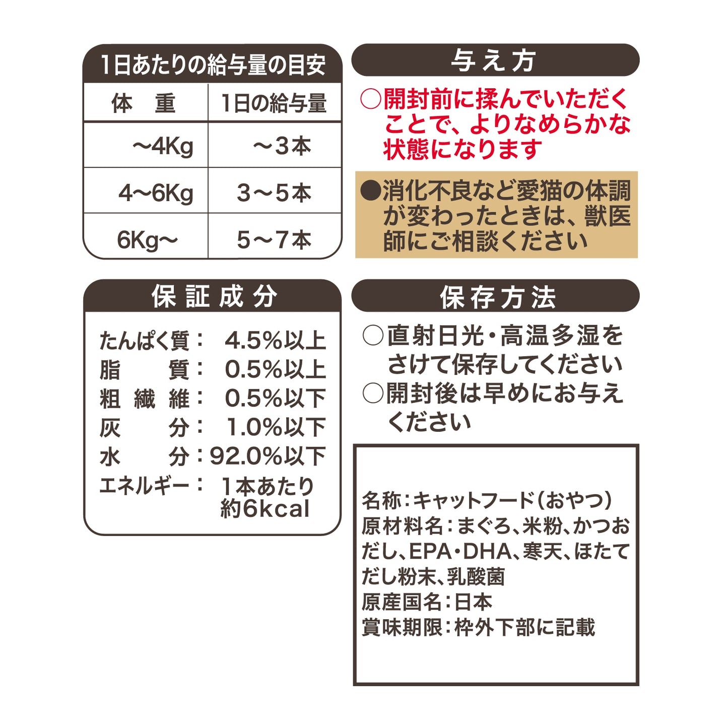 
                  
                    ねこぴゅ～れ 無添加スマートトリーツ 腎臓 健康維持 まぐろ 20本入 [12g×4本×5袋]
                  
                